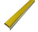 日中製作所 ノンスリップ タイヤ付 イエロー 穴あき 1000mm 1本 D112-1H-10
