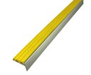 日中製作所 ノンスリップ タイヤ付 イエロー 穴あき 1000mm 1本 D115-1H-10