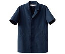 セブンユニフォーム 男性用コート(調理服)AA312-1 S ネイビー 1個 2223260