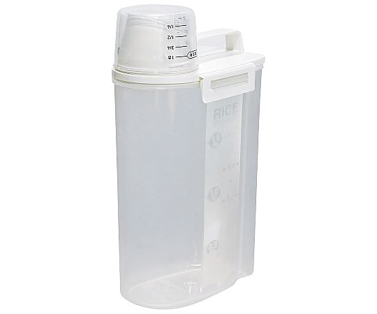 アスベル 密閉米びつ 2kg（パッキン付）751011 1個 5166310