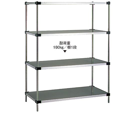 アズワンカタログ製品 ソリッドエレクターシェルフ 5段 P1390×LSS760 1個 1043820