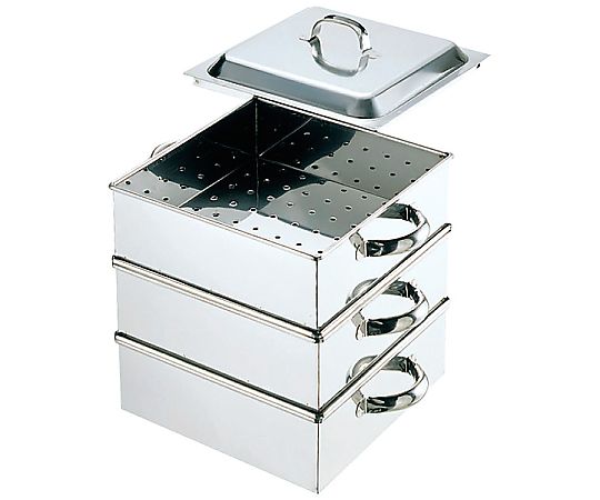 江部松商事 業務用 電磁角蒸器（レギュラータイプ）36cm 2段 1個 6551500