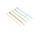 RS PRO 結束バンド 100mm x 2.5 mm マルチカラー ナイロン 66 1袋(500個入) 1袋(500個入) 269-1766