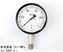 長野計器 密閉型圧力計(100Φ) 立形A枠 -0.1〜0.25MPa 検査証明書付 1個 BE10-143(4)