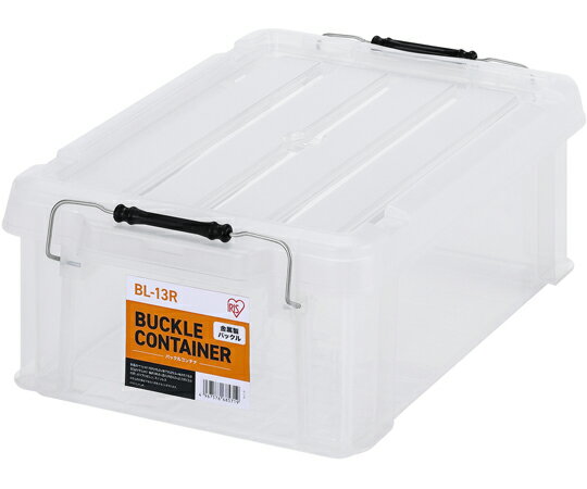 アイリスオーヤマ バックルコンテナ クリア 容量（約）12.1L 1個 BL-13R