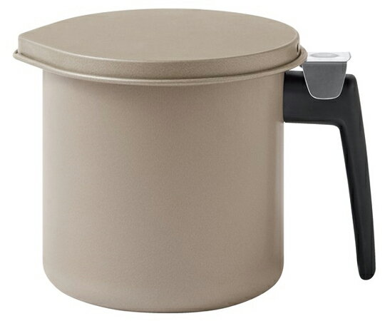 アイリスオーヤマ 活性炭オイルポット800ml カートリッジ1個付 グレー 1個 H-OP800