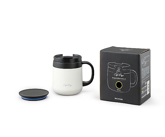 アイリスオーヤマ カフェデイズ 2wayふた付きマグカップ 1個 CD-2WT380