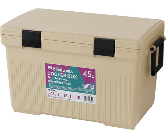 アイリスオーヤマ クーラーボックス ベージュ 容量45L 1台 CL-45