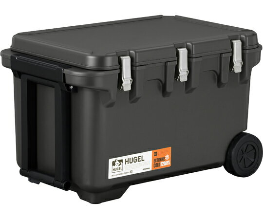 アイリスオーヤマ HUGEL 真空断熱クーラーボックス 60L チャコールグレー 1台 VITC-60