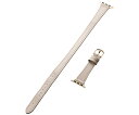 エレコム Apple Watch 41/40/38mm用バンド ソフトレザー 2重巻きスリムタイプ &me グレージュ 1本 AW-41BDLWJGB