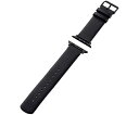 エレコム Apple Watch 49/45/44/42mm用バンド ソフトレザー ブラック 1本 AW-45BDLBK