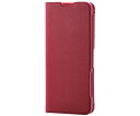 エレコム BASIO active2/シンプルスマホ7/BASIO active/シンプルスマホ6用レザーケース 手帳型 UltraSlim Flowers 薄型 磁石付き ディープピンク 1個 PM-S243PLFUJPND