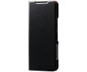 エレコム arrows We2 Plus(F-51E)用レザーケース 手帳型 UltraSlim 薄型 磁石付き ブラック 1個 PM-F242PLFUBK