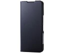 エレコム AQUOS wish4(SH-52E)用レザーケース 手帳型 UltraSlim 薄型 磁石付き ネイビー 1個 PM-S241PLFUNV