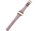 エレコム Apple Watch 41/40/38mm用バンド ソフトレザー スリムタイプ &me アッシュピンク 1本 AW-41BDLJPN