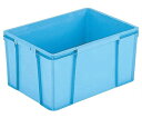 岐阜プラスチック工業 RHコンテナー ブルー 内寸(長辺×短辺×高さ)(mm):556×386×310 有効内寸(長辺×短辺×高さ)(mm):541×371×300 RH-64B 1個