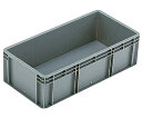 岐阜プラスチック工業 TP規格コンテナー グレイ 外寸(mm):670×335×195 内寸(mm):635×300×183 TP-362B 1個(4)