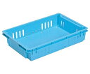 岐阜プラスチック工業 DFコンテナー 外寸(mm):545×362×110 内寸(mm):485×330×107 DF-14B ミズヌキアナアリ 1個(4)