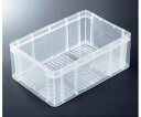 岐阜プラスチック工業 TP規格コンテナー 内寸(mm):468×300×183(長辺×短辺×高さ)有効内寸(mm):458×290×173(長辺×短辺×高さ) TP-342B クリア 1個
