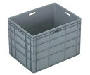 岐阜プラスチック工業 TP規格コンテナー グレイ 外寸(mm):670×503×473 内寸(mm):635×468×461 TP-465L-G 1個