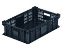 岐阜プラスチック工業 リステナー ブラック 外寸(mm):600×400×180 内寸(mm):564×364×170 MB-618 BK 1個