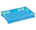 岐阜プラスチック工業 トレー、めんコンテナー ブルー 外寸(mm):703×462×86 内寸(mm):663×423×72 T-22 B 1個
