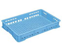 岐阜プラスチック工業 トレー、めんコンテナー ブルー 外寸(mm):703×464×110 内寸(mm):661×424×102 T-30 B 1個