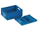 岐阜プラスチック工業 折りたたみコンテナー 内寸(mm):335×255×160(長辺×短辺×高さ)有効内寸(mm):335×255×153(長辺×短辺×高さ) F-BOX112 DB 1個