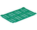 岐阜プラスチック工業 折りたたみコンテナー用蓋 グリーン 外寸(mm):600×395×22 材質:PP RS-M22フタ 1個