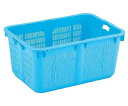 岐阜プラスチック工業 プラスケツト ブルー 持手付外寸(mm):820×590×376 外寸(mm):820×560×376 NO1200ホンタイ B 1個