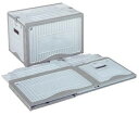 岐阜プラスチック工業 リスボックス ライトグレイ/グレイ 外寸(mm):457×324×310 内寸(mm):445×312×290 40B2 モチテアナツキ LGY/GY 1個