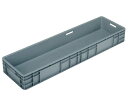 岐阜プラスチック工業 TP規格コンテナー グレイ 外寸(mm):1173×335×149 内寸(mm):1138×300×134 TP-3101.5B GY 1個
