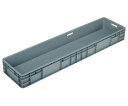 岐阜プラスチック工業 TP規格コンテナー グレイ 外寸(mm):1340×335×149 内寸(mm):1305×300×134 TP-3121.5B GY 1個