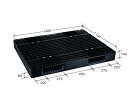 岐阜プラスチック工業 リスパレット Jタイプ タイプ:両面使用型(R-リバーシブルタイプ)(表・裏同形状)外寸(mm):1100×1400×144 J-R2-1114C グレ- 1個