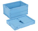 岐阜プラスチック工業 折りたたみコンテナー ブルー 外寸(mm):530×366×272 内寸(mm):493×335×261 CB-S41NR B 1個