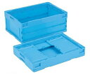 岐阜プラスチック工業 折りたたみコンテナー ブルー 外寸(mm):530×366×221 内寸(mm):493×335×210 CB-S31NR B 1個