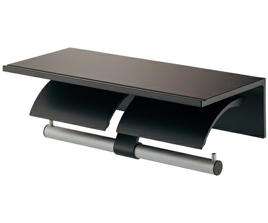 カクダイ ツインペーパーホルダー ブラック 203-016-D 1個