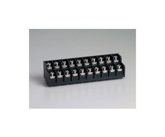 サトーパーツ 2段型端子台 プリント基板用 250V-15A 角座金付ネジ 20極 ML50W3BYF20P 1個