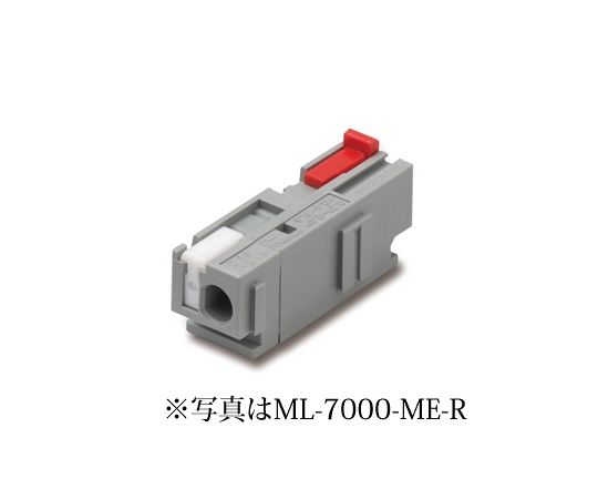 サトーパーツ スクリューレス端子台 1極2線式 300V-10A ボタンロック機構 (片側) 緑 ML-7000-ME-G 1個