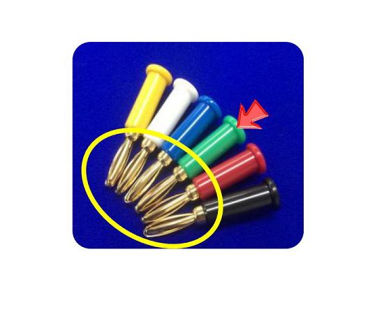 サトーパーツ バナナプラグ 金メッキ端子 (緑) SA-2000-560G 1個