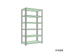 サカエ ボルトレスラック中軽量型 150kg/段 高さ2100mm 6段タイプ W1800×D300×H2100mm NB-7616W 1個(4)