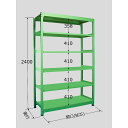 サカエ 中量棚B型 500kg/段 単体 高さ2400mm 6段タイプ W1800×D750×H2400mm B-3756 1個(4)