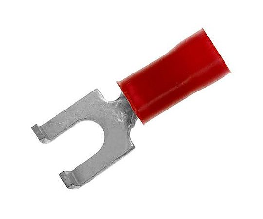 TE　Connectivity ターミナル スペード/フォーク #6 クリンプ レッド フル リール 2-32562-1 1個