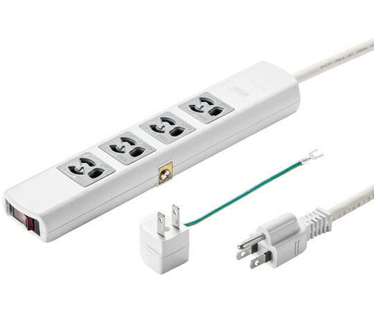 サンワサプライ 電源タップ 3P（3P→2P変換アダプタ付き） TAP-34MG-5 1セット