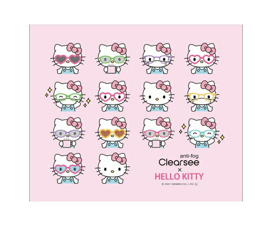 名古屋眼鏡 クリアシー くもり止めクロス ハローキティ 3176-01 1枚