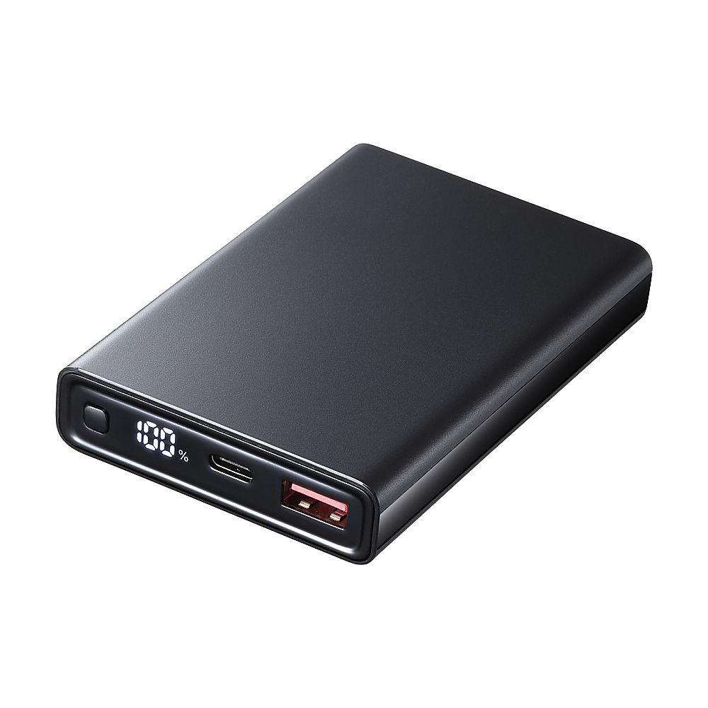 サンワサプライ モバイルバッテリー 10000mAh PD20W ブラック BTL-RDC27BK 1個