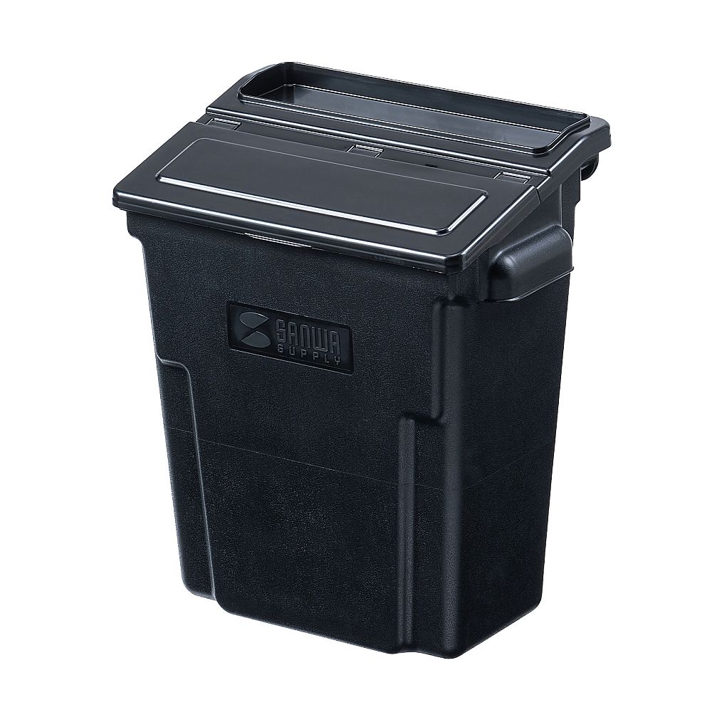 サンワサプライ 3段式ワゴン用蓋付きサイドBOX 大 ブラック CART-FA3ST1BK 1個
