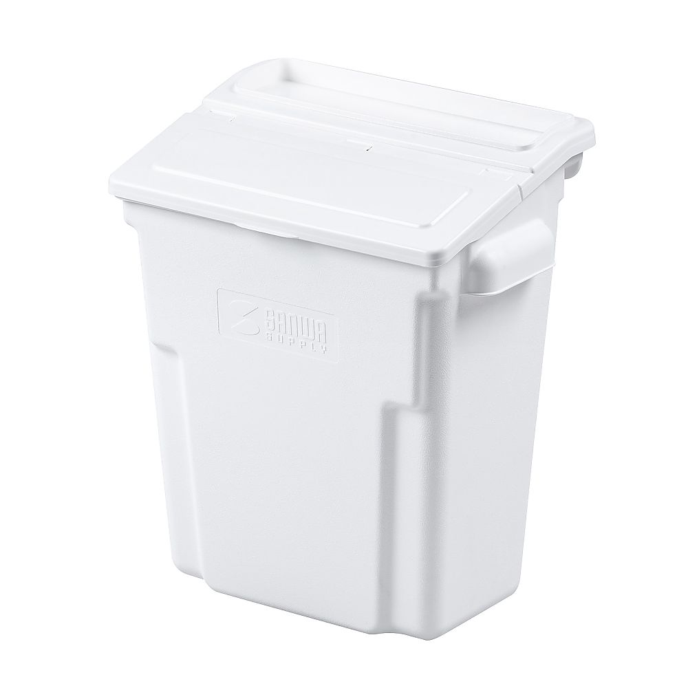 サンワサプライ 3段式ワゴン用蓋付きサイドBOX 大 ホワイト CART-FA3ST1W 1個