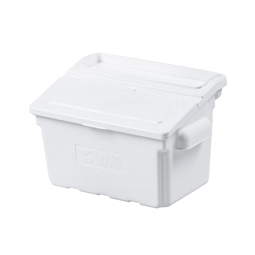 サンワサプライ 3段式ワゴン用蓋付きサイドBOX 小 ホワイト CART-FA3ST2W 1個