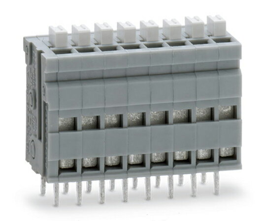 サトーパーツ プリント基板用スクリューレス端子台 2.54mmピッチ 3A 50V 19極 ML-700-NV-19P 1個